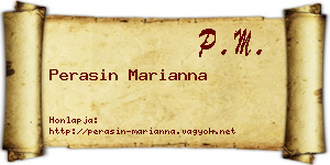 Perasin Marianna névjegykártya